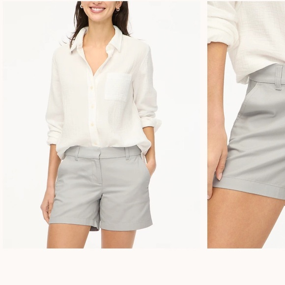 J. Crew Women's Gray Bermuda Shorts size 6. - Picture 1 of 10